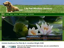 Tablet Screenshot of lilypadvet.com